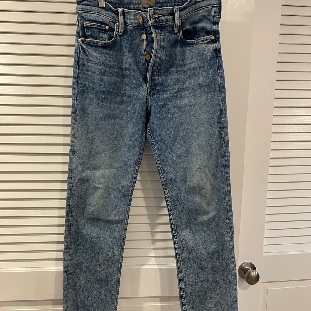 MOTHER Classic Blue Ankle Jeans